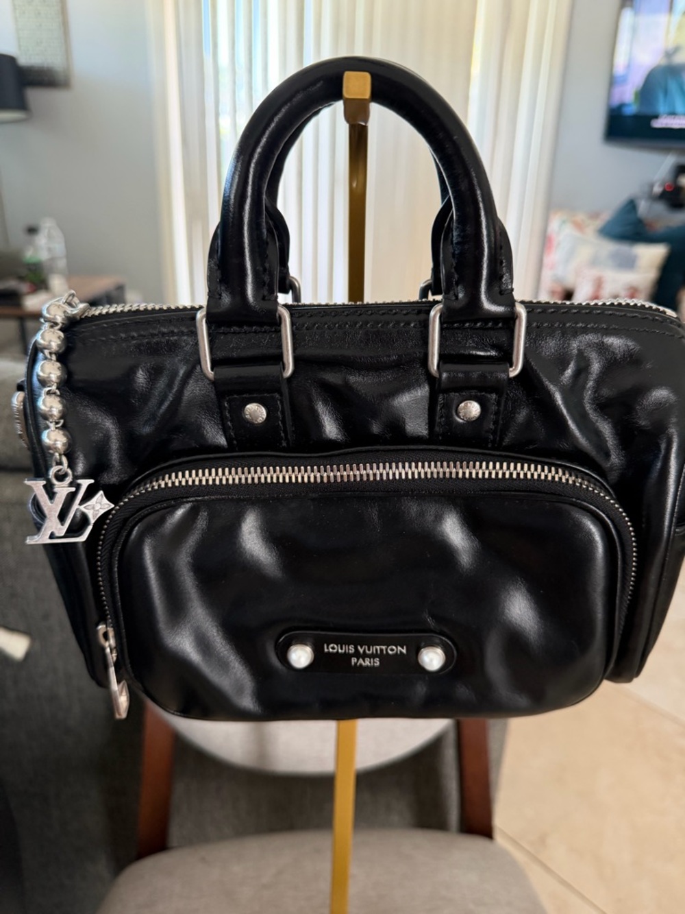 Pharrell Louis Vuitton Keepall Cargo Bandouliere 25 Leather 3 way bag like new - Picture 3 of 16